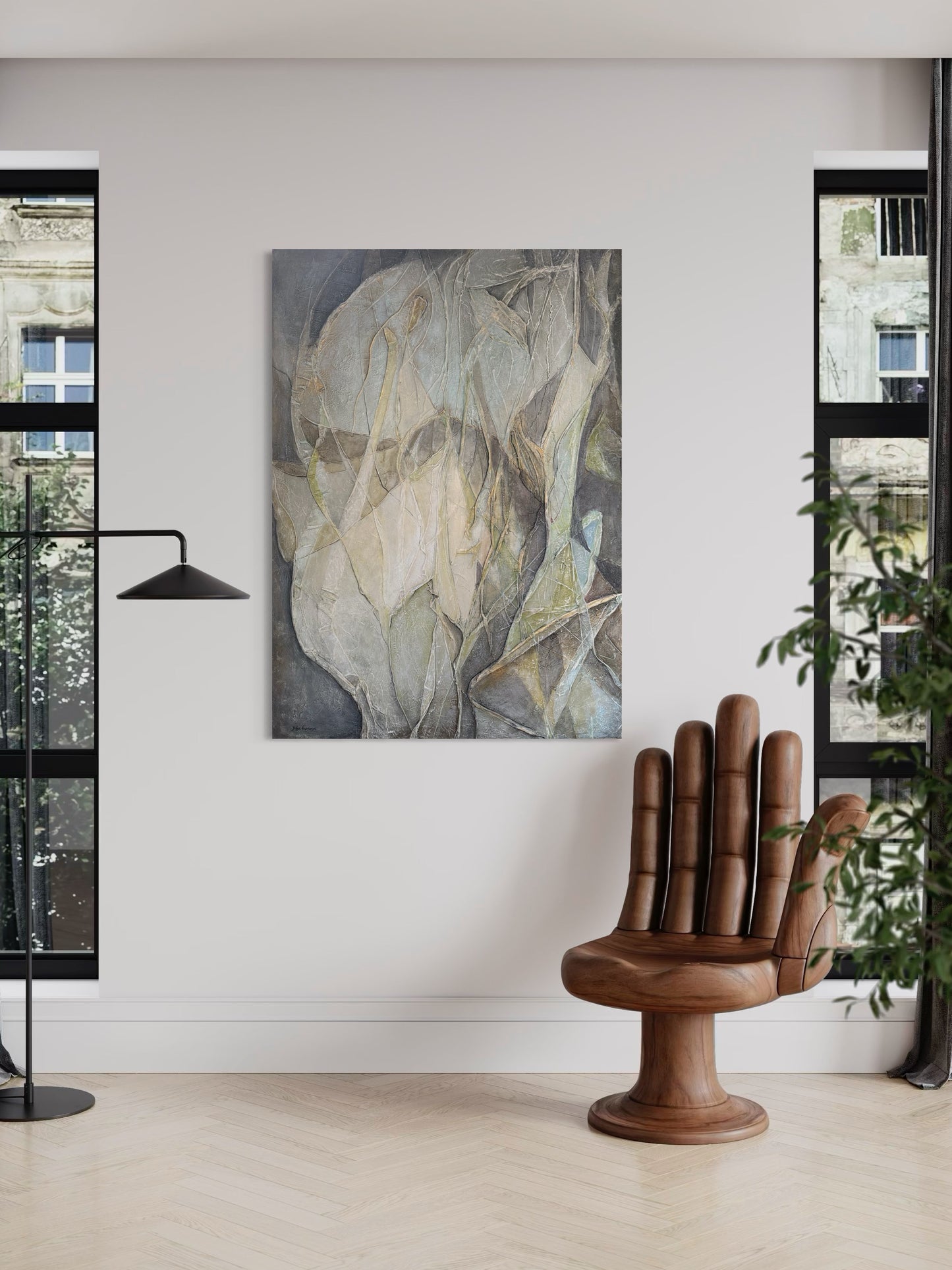 By the River Side, 100(w)x140(h)cm