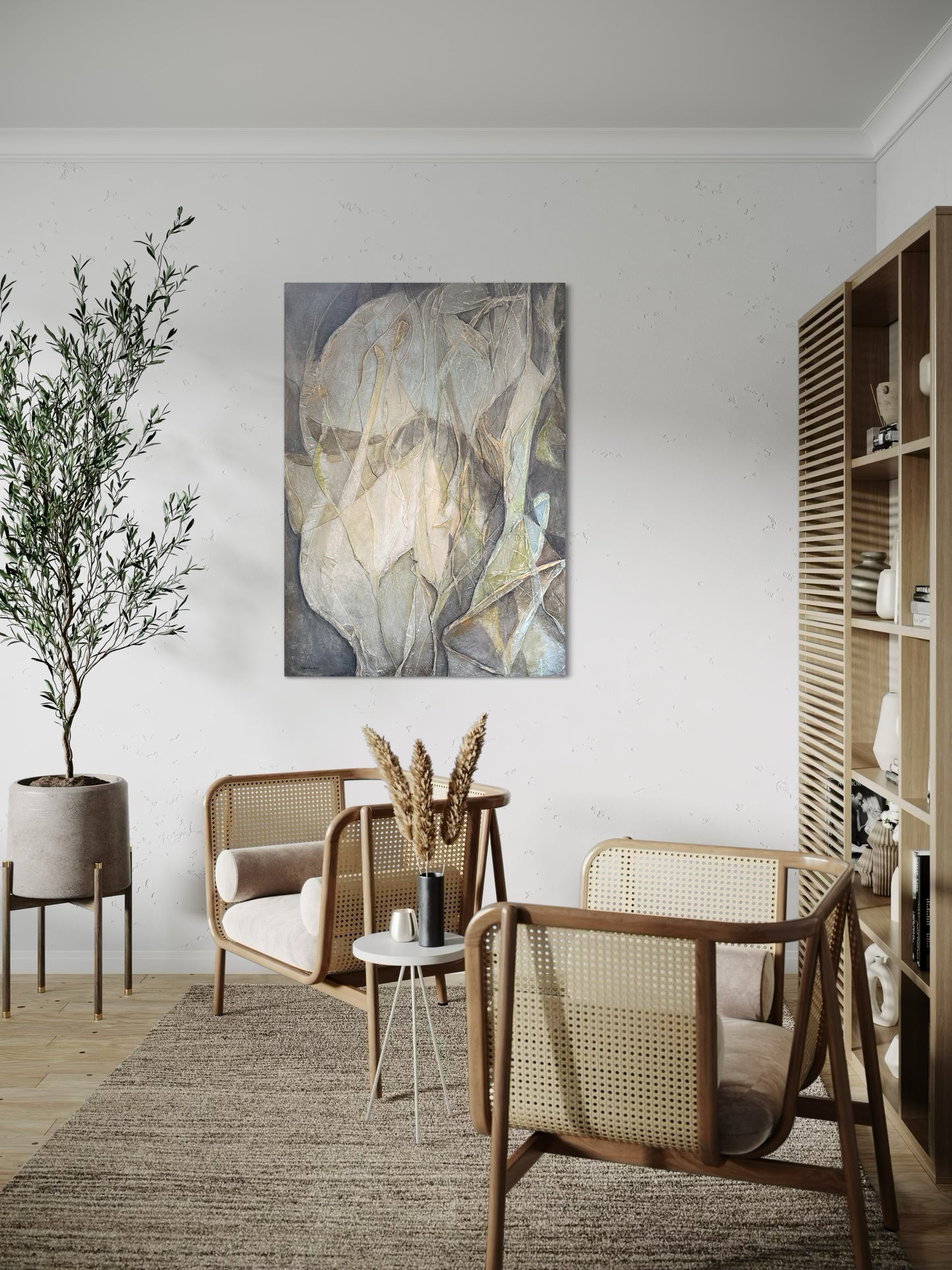 By the River Side, 100(w)x140(h)cm