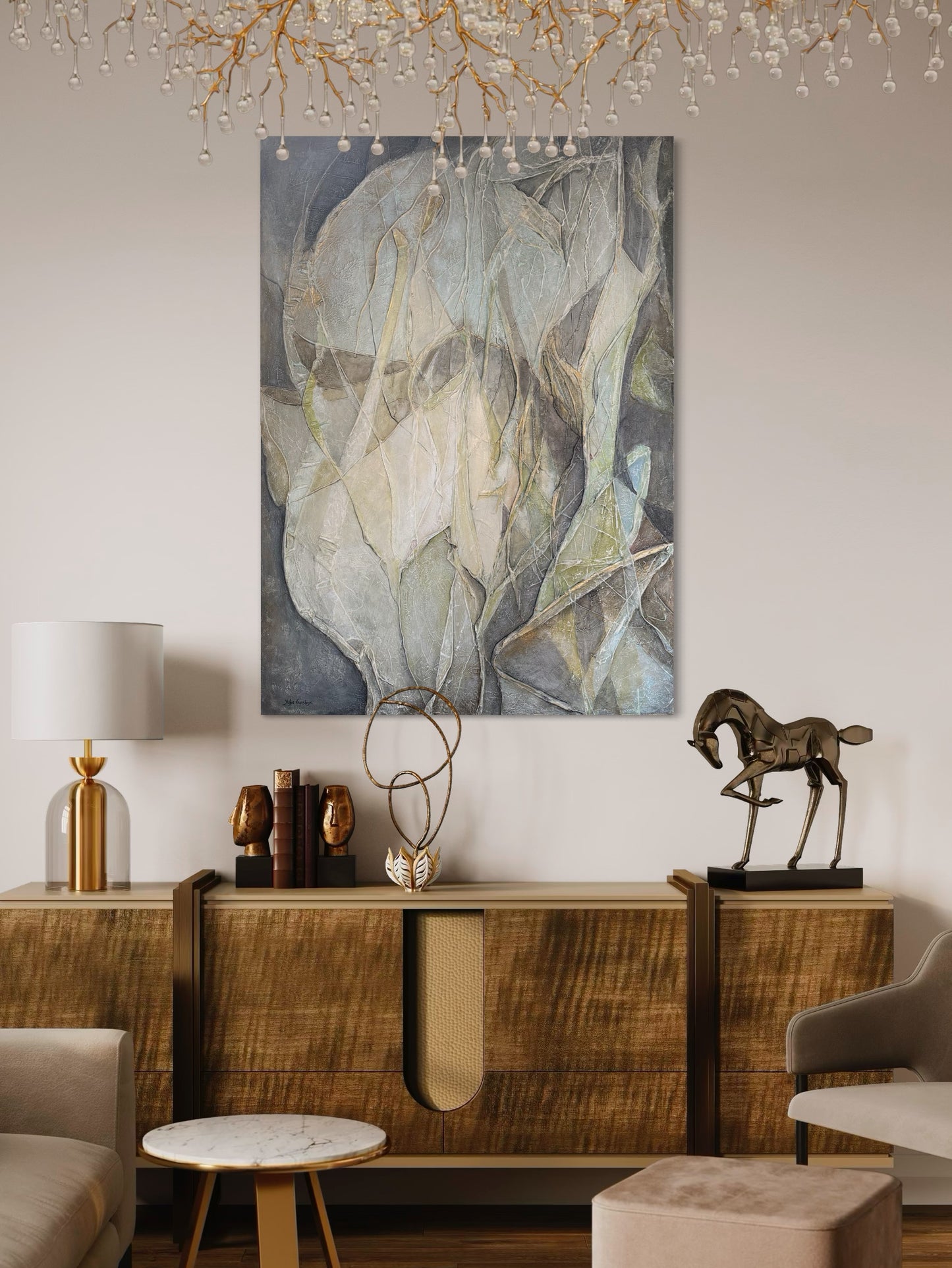 By the River Side, 100(w)x140(h)cm