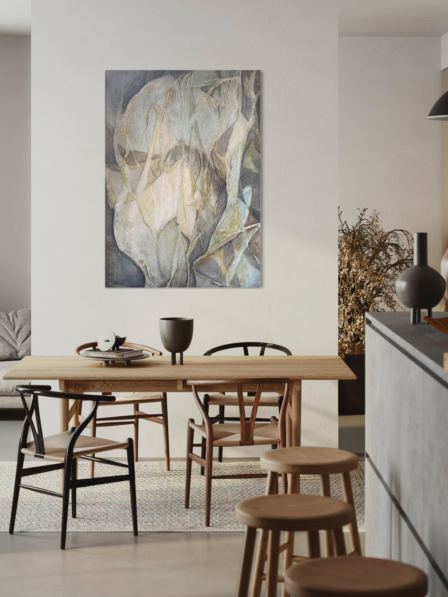 By the River Side, 100(w)x140(h)cm