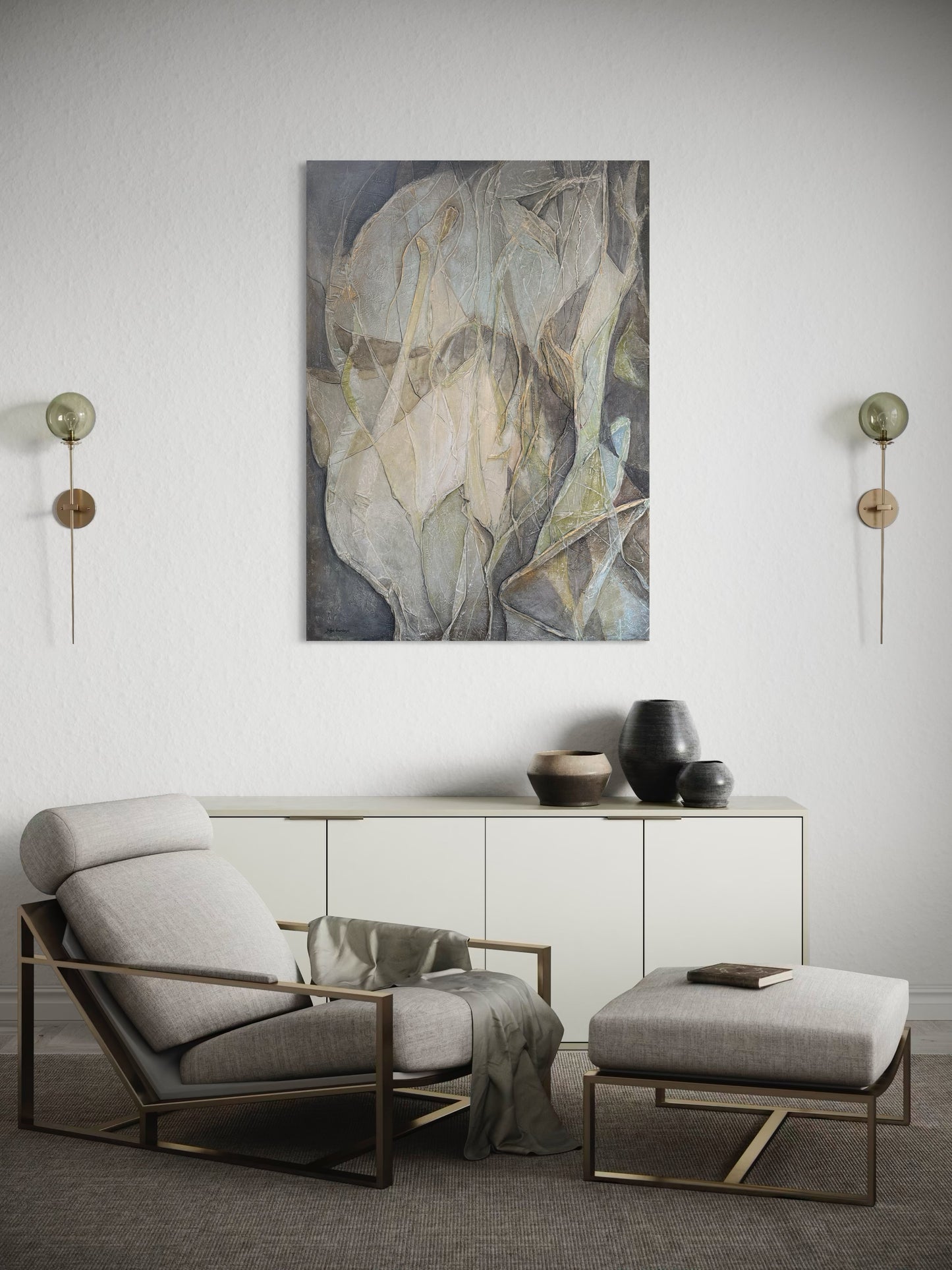 By the River Side, 100(w)x140(h)cm