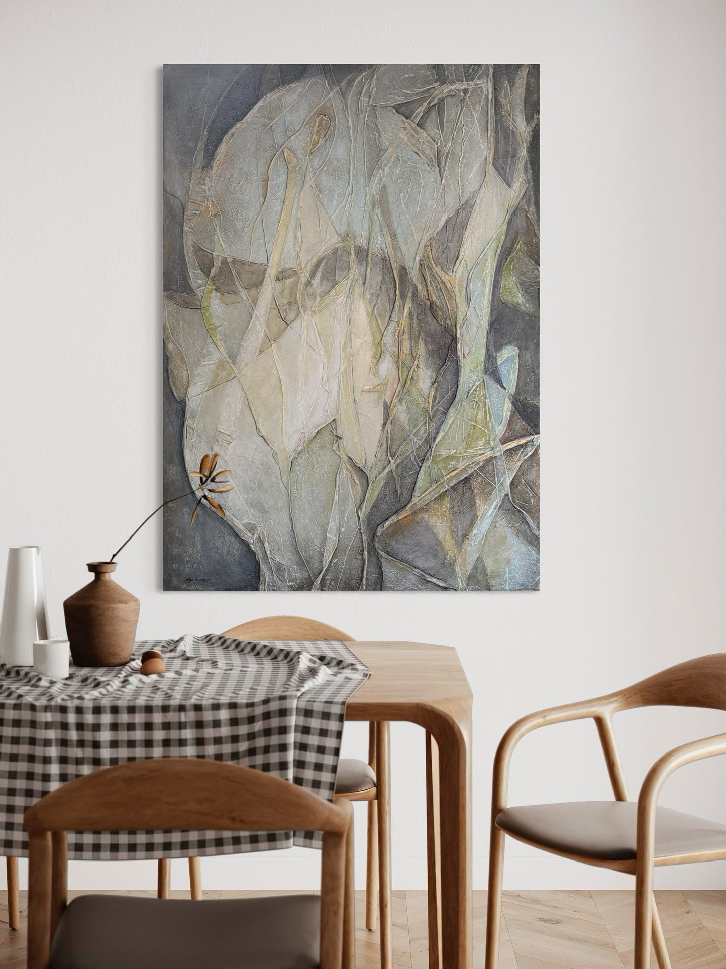 By the River Side, 100(w)x140(h)cm