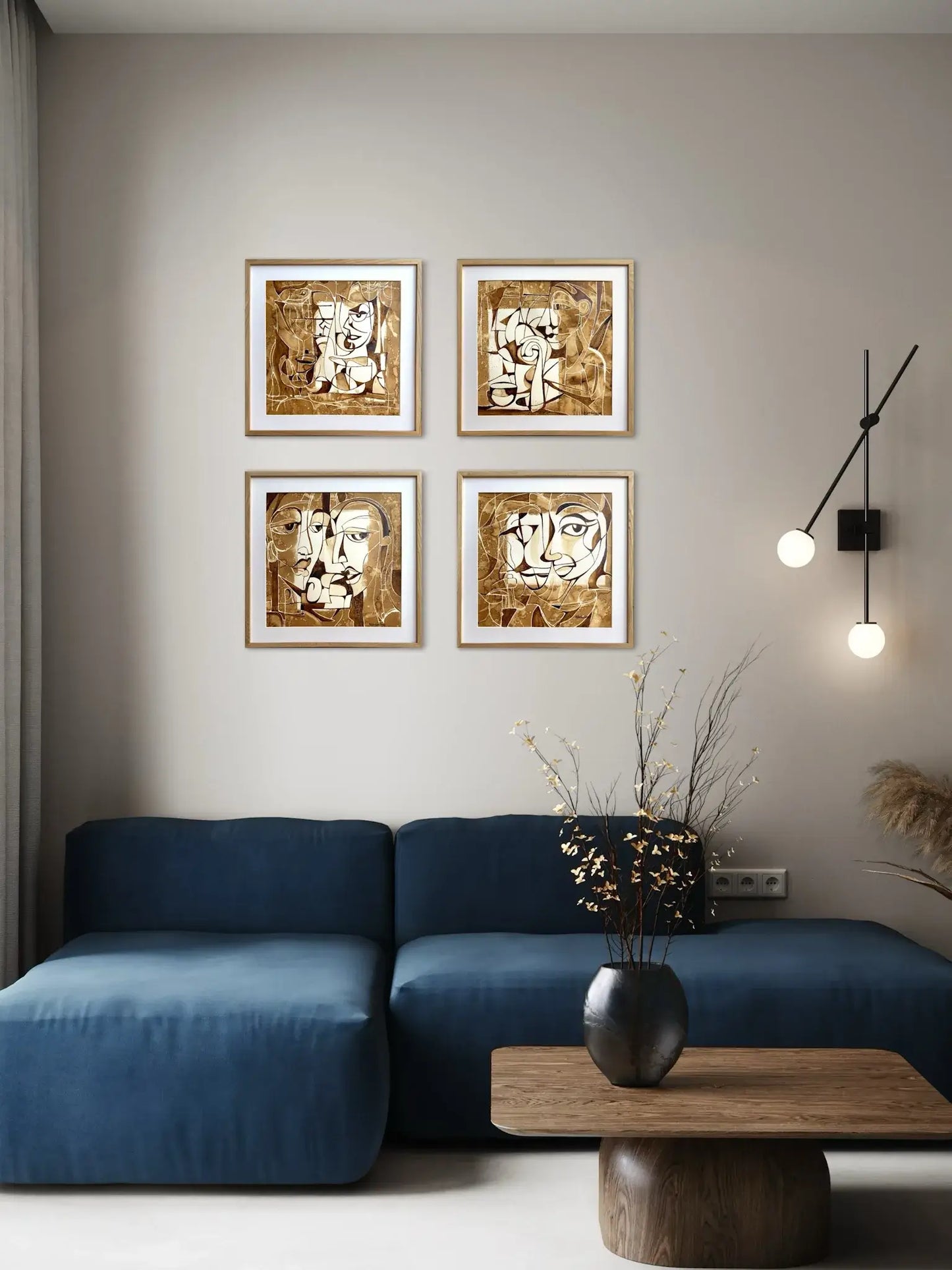 Kaffemand, 50(b)x50(h)cm