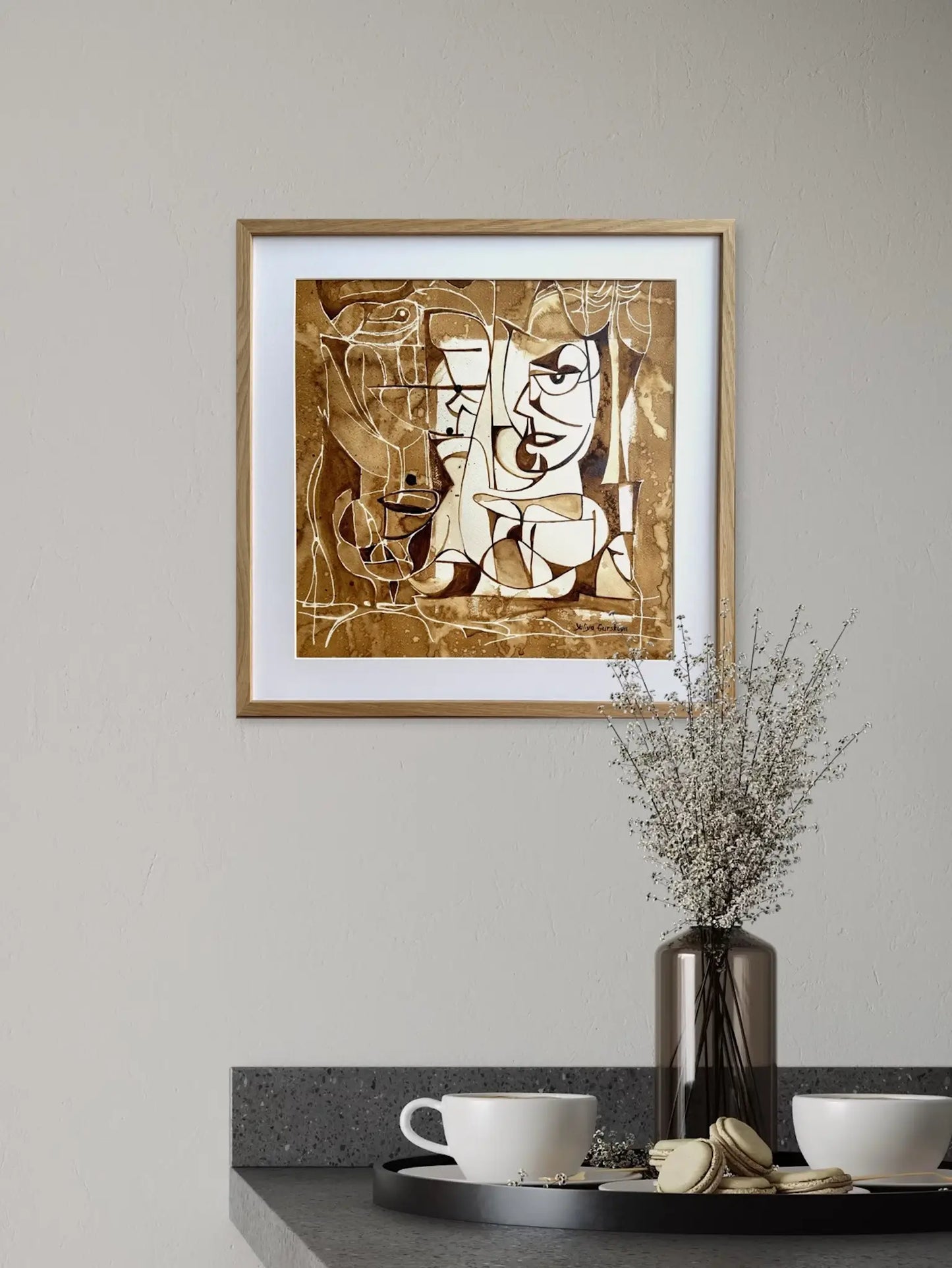 Kaffemand, 50(b)x50(h)cm