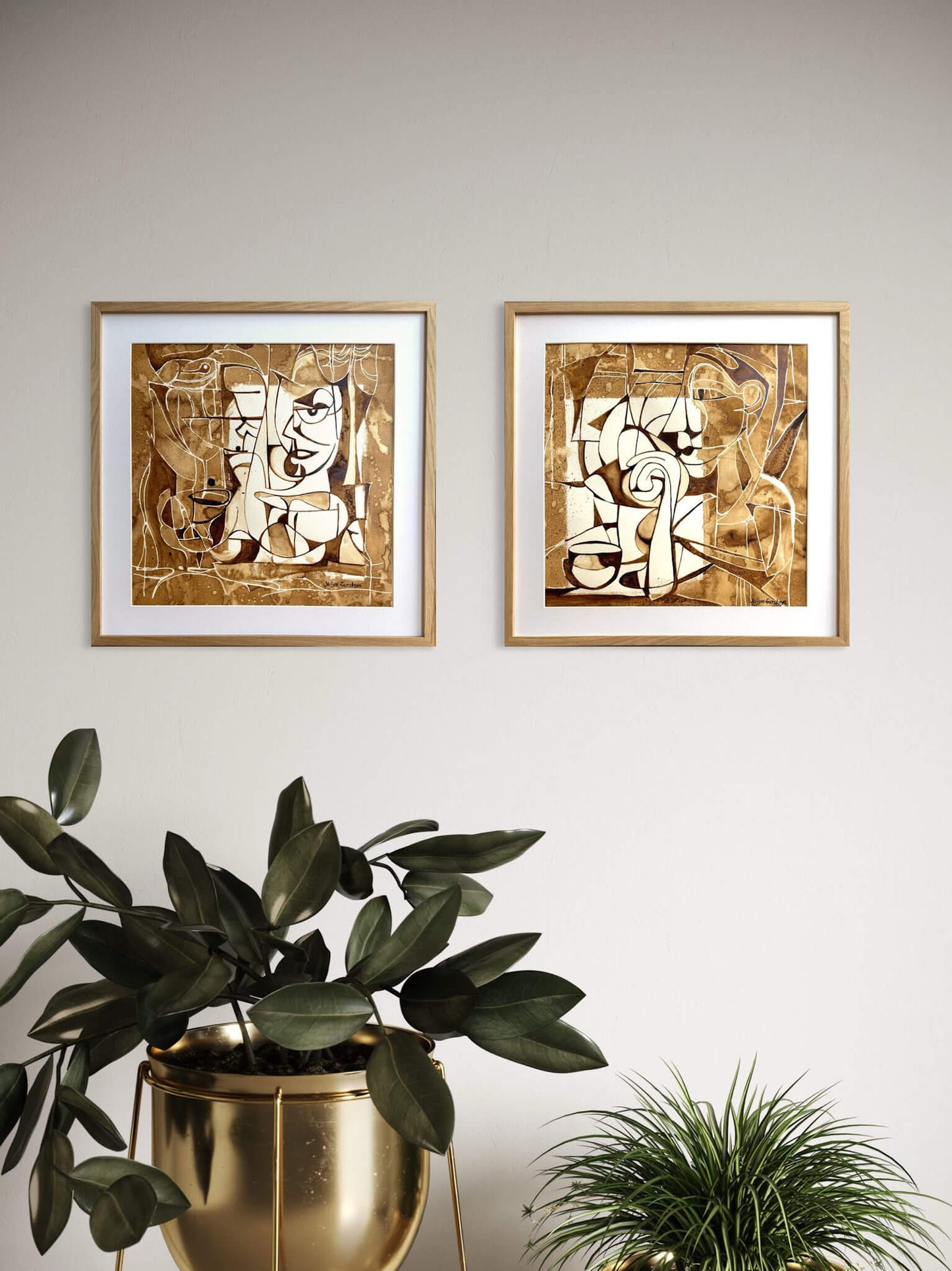 Kaffemand, 50(b)x50(h)cm