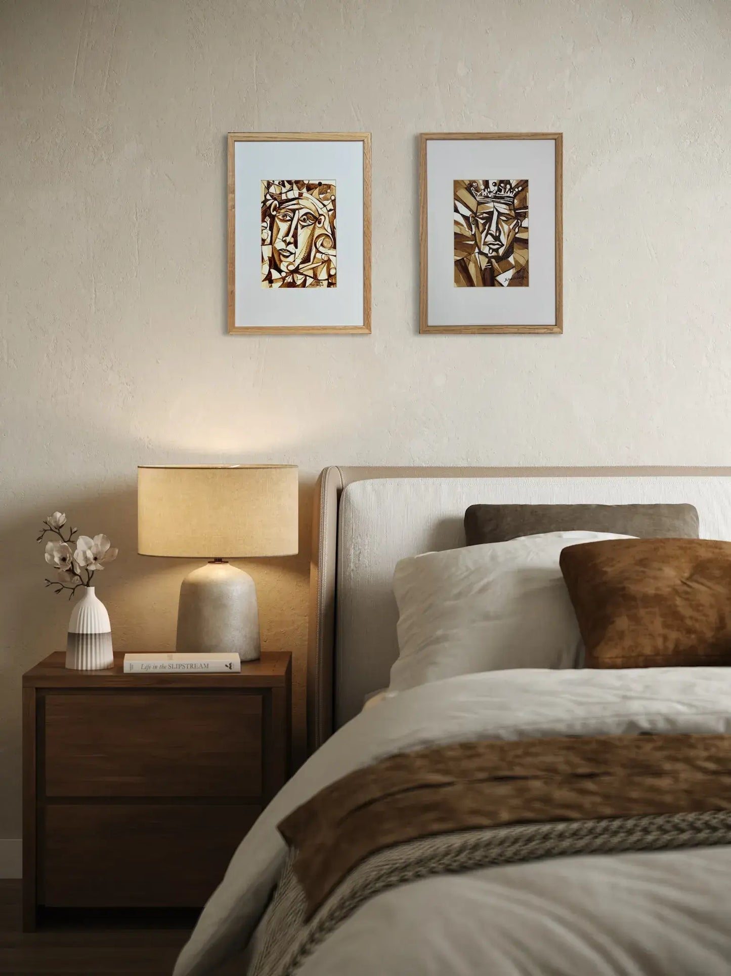 Kaffetanker på Tronen, 23(b)x32(h)cm