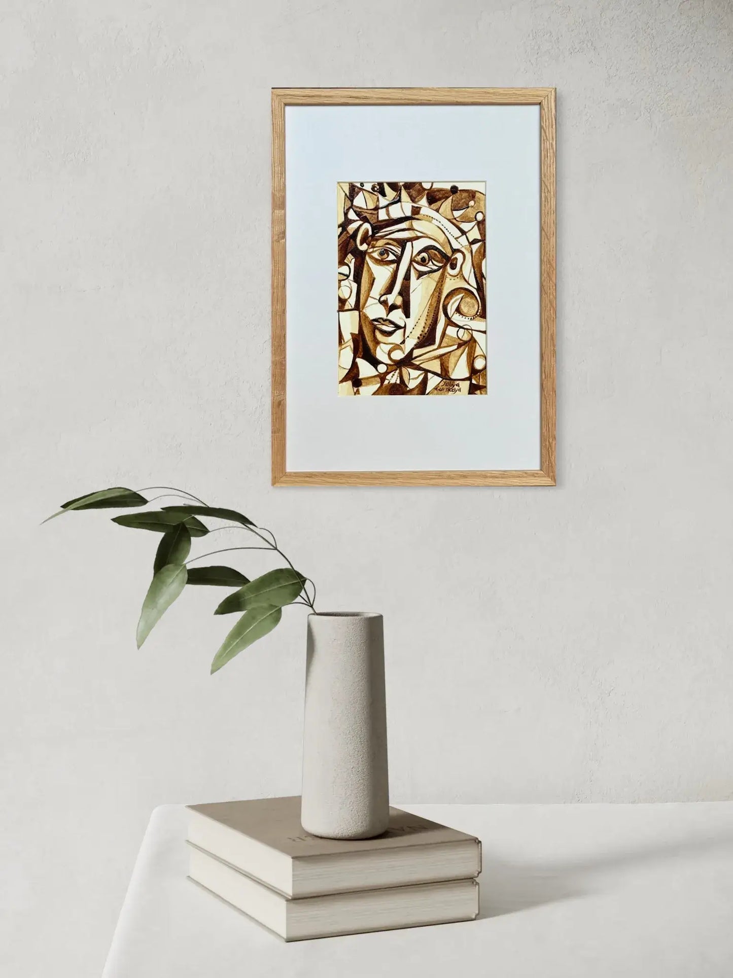 Kaffetanker på Tronen, 23(b)x32(h)cm