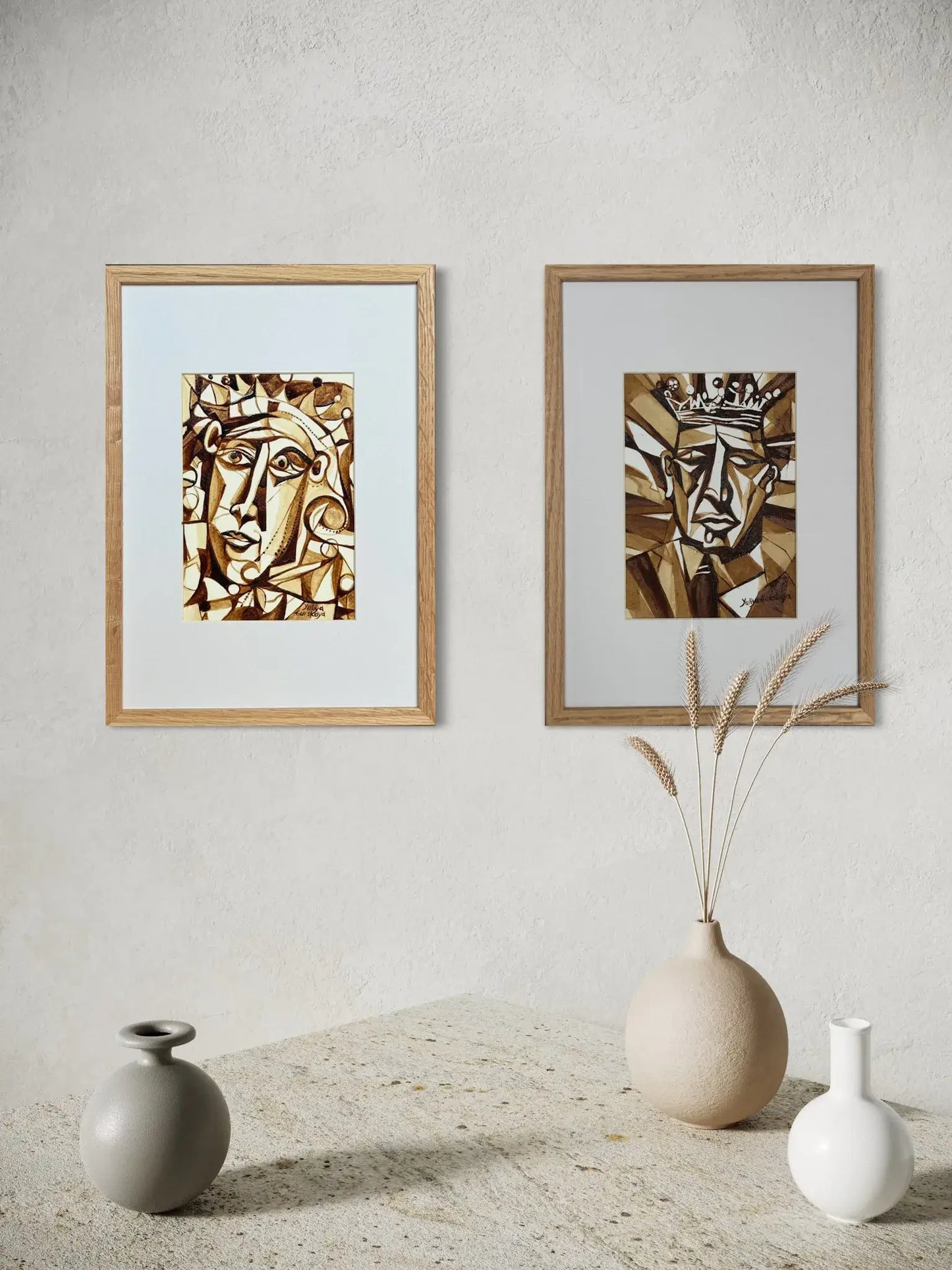 Kaffetanker på Tronen, 23(b)x32(h)cm