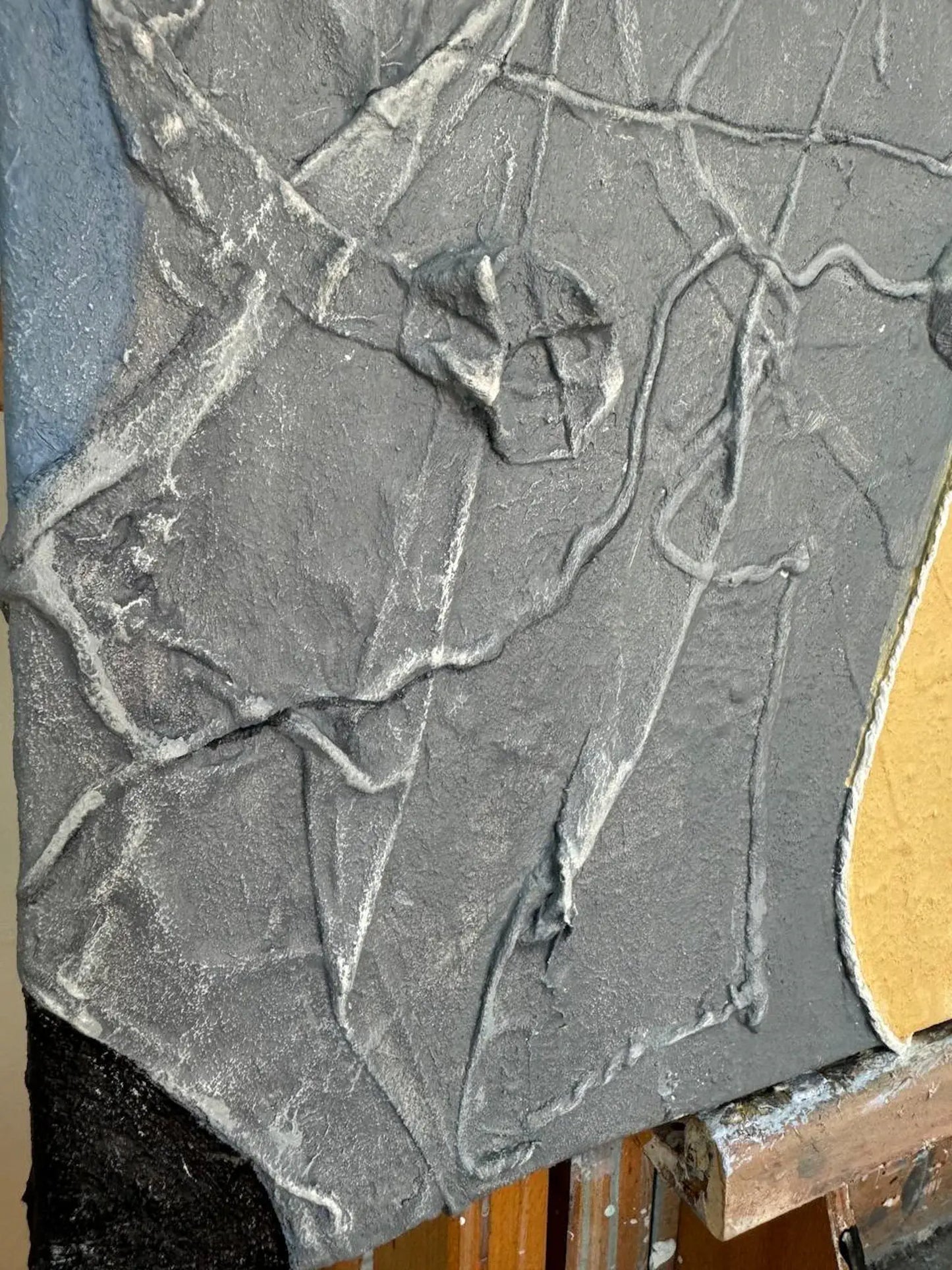 Fluss von oben, 80(b)x80(h)cm