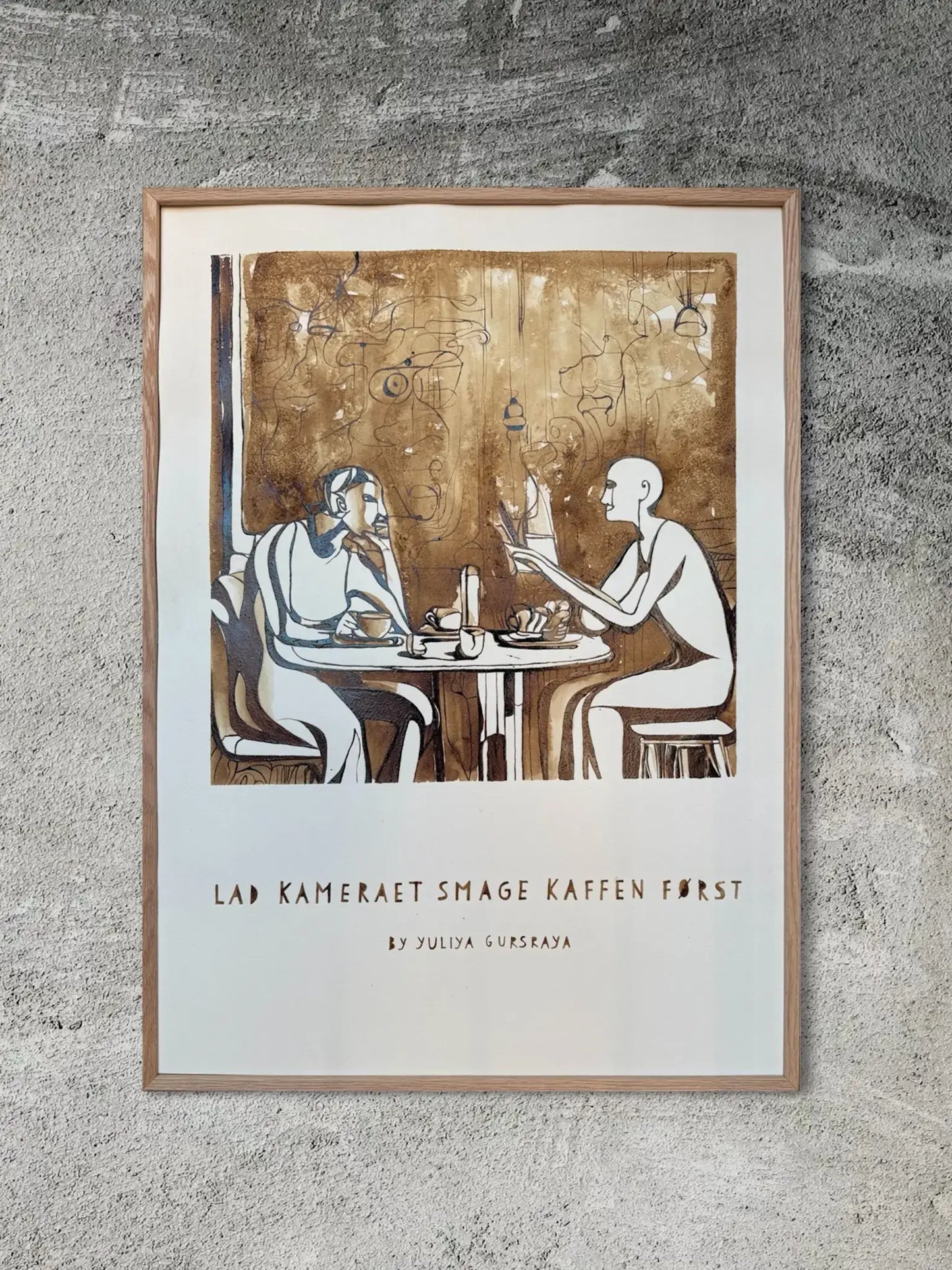 Lad kameraet smager kaffen først, 50(b)x70(h)cm