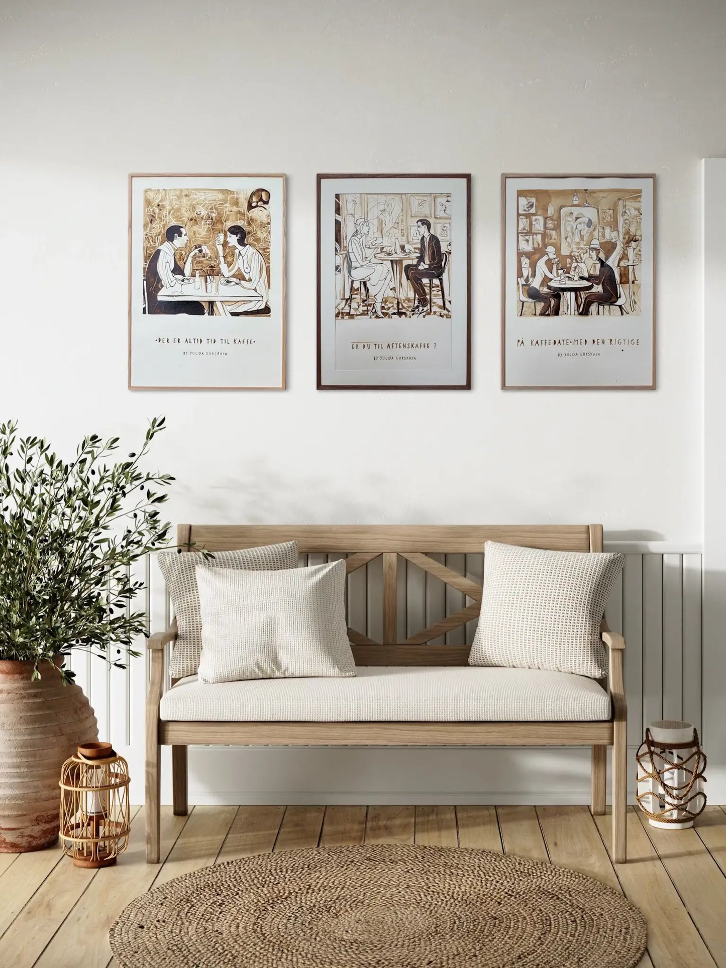 Der er altid tid til kaffe, 50(b)x70(h)cm