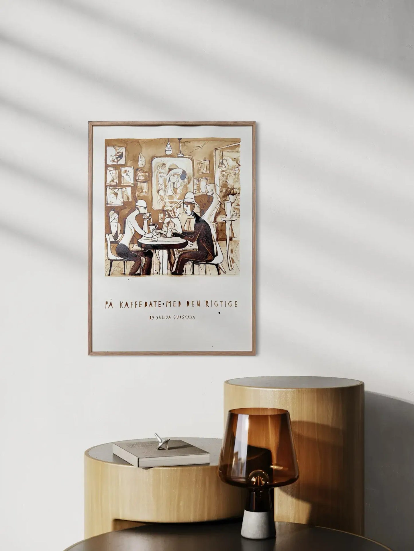 På kaffedate med den rigtige, 50(b)x70(h)cm