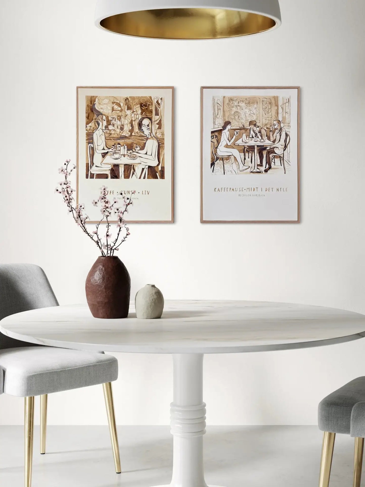 Kaffe Kunst Liv,  50(b)x70(h)cm