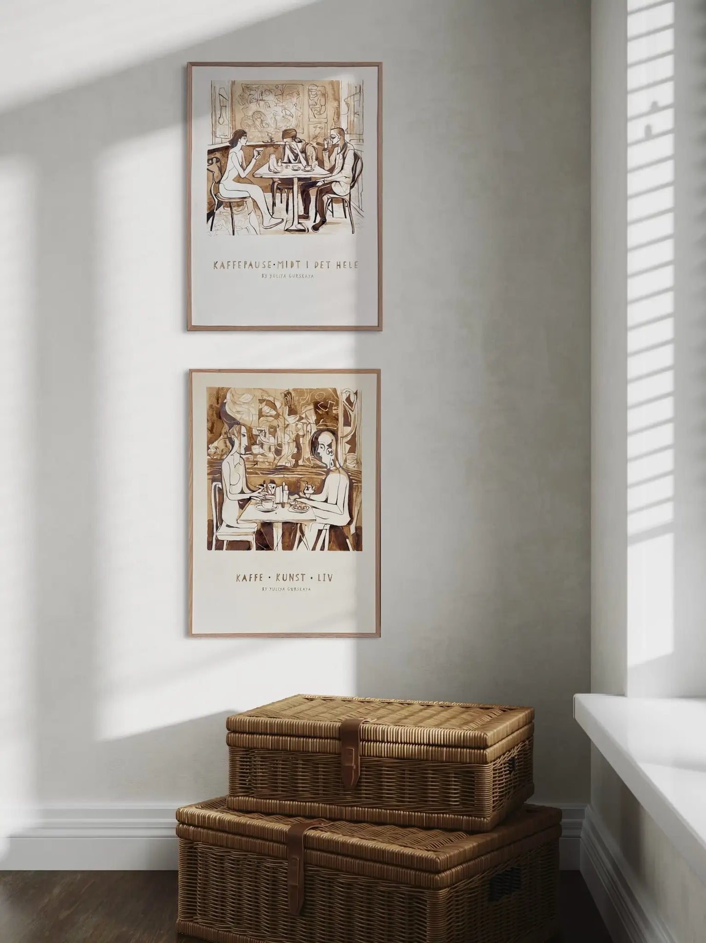 Kaffe Kunst Liv,  50(b)x70(h)cm