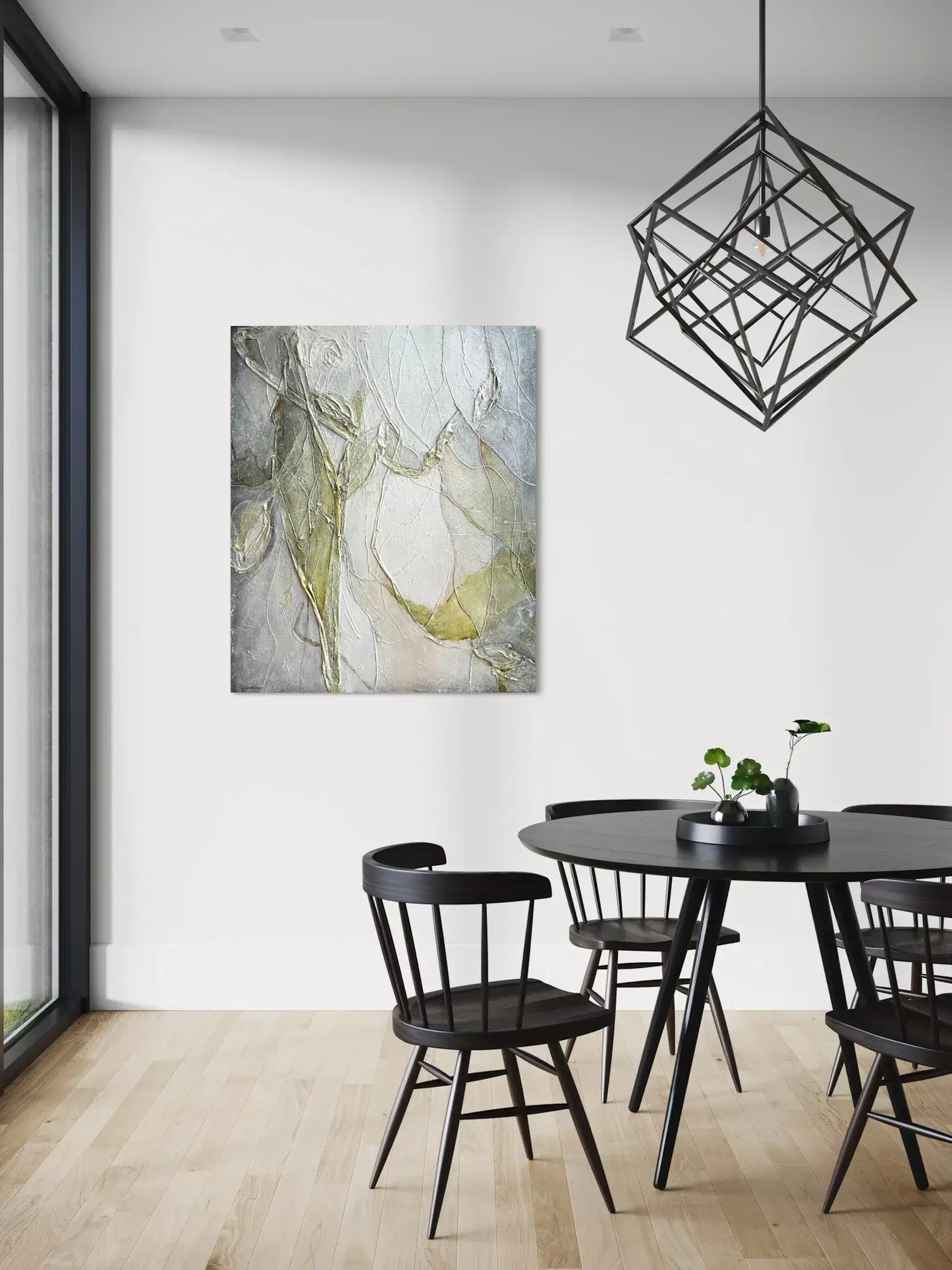 Blatt, 100(b)x120(h)cm