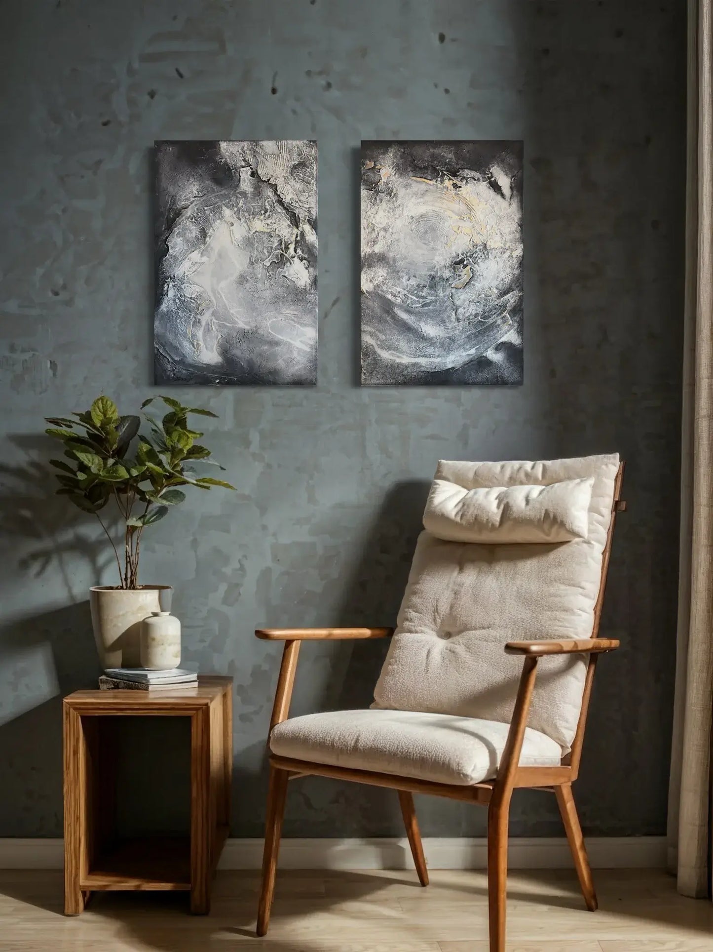 Zurück zu Schwarz 2, 80(b)x60(h)cm