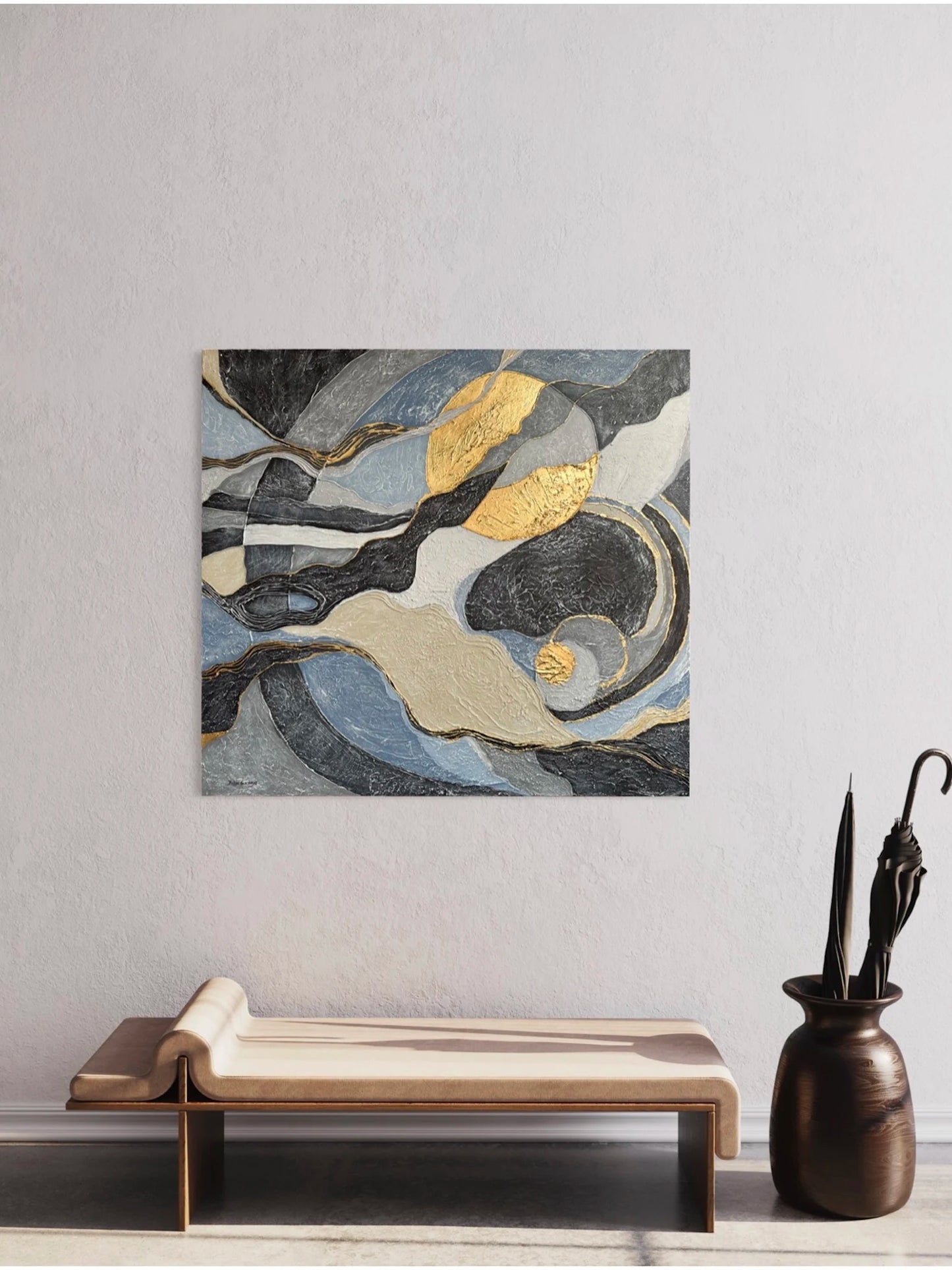 The Golden Dance, 120(w)x110(h)cm