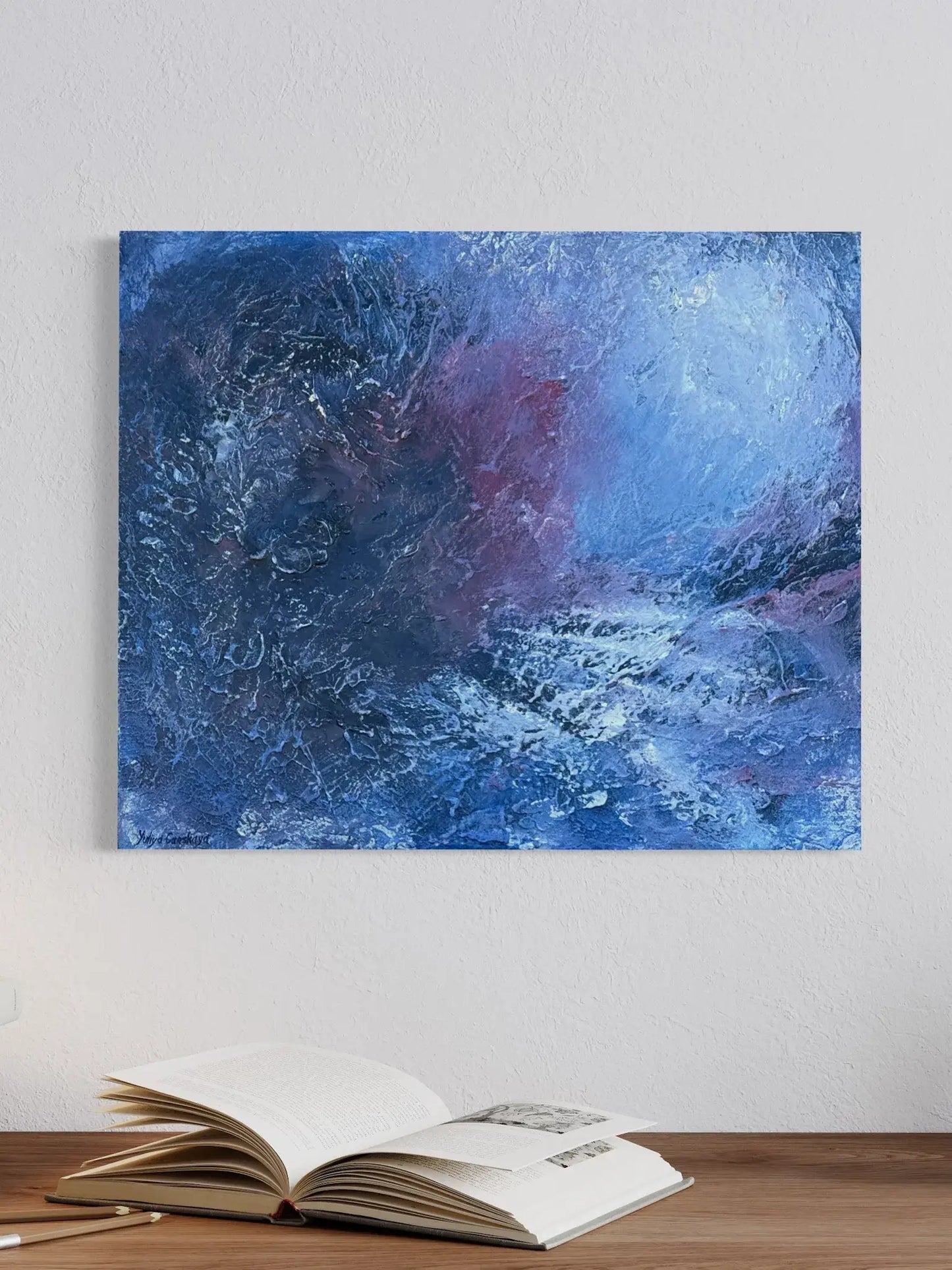 Blau Travel 2, 60(b)x50(h)cm