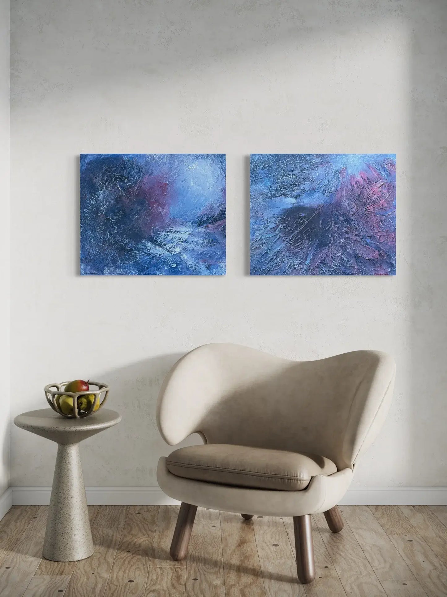 Blau Travel 2, 60(b)x50(h)cm