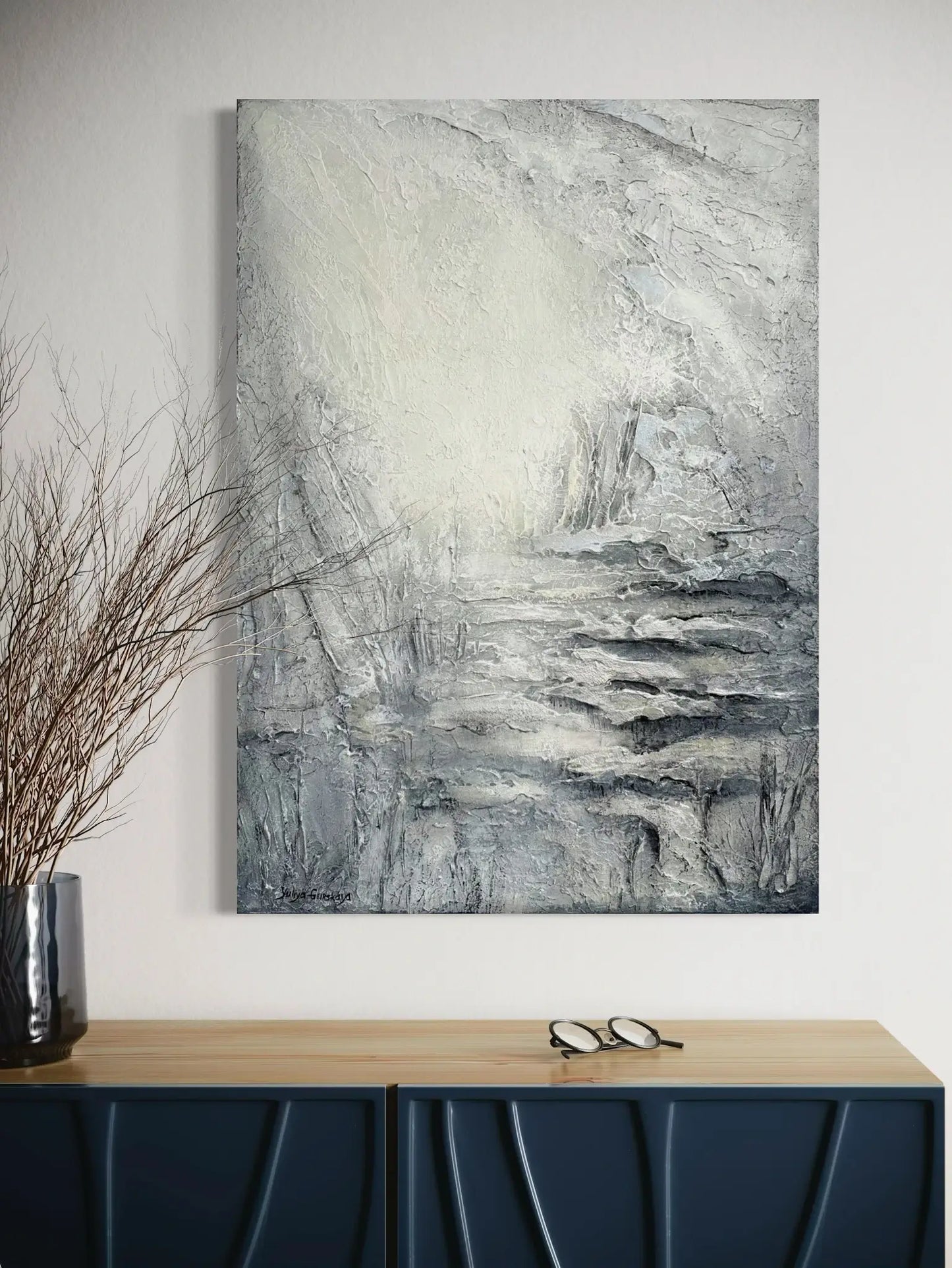 Silber Ruhe, 50(B)x70(H)cm