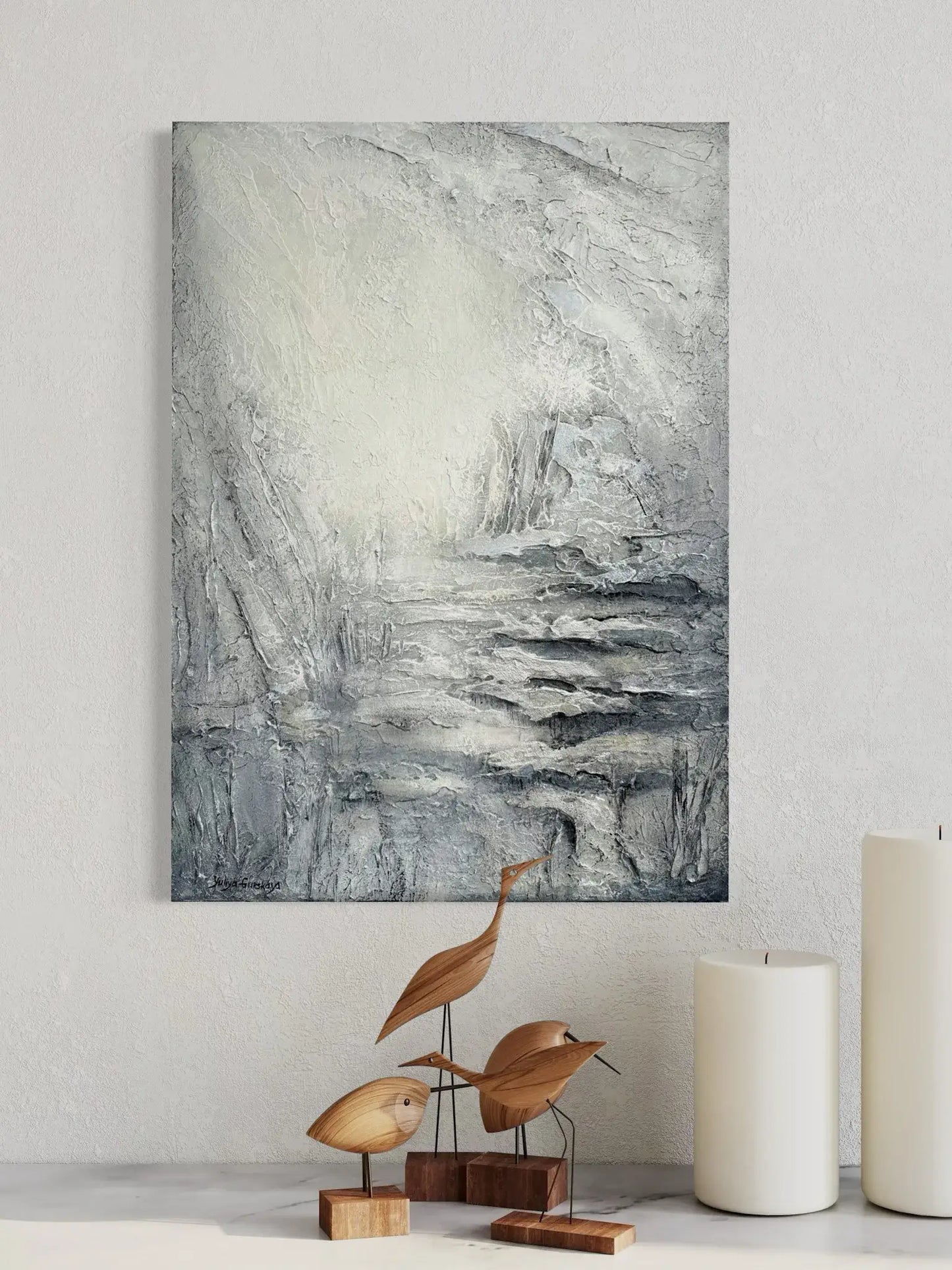 Silber Ruhe, 50(B)x70(H)cm