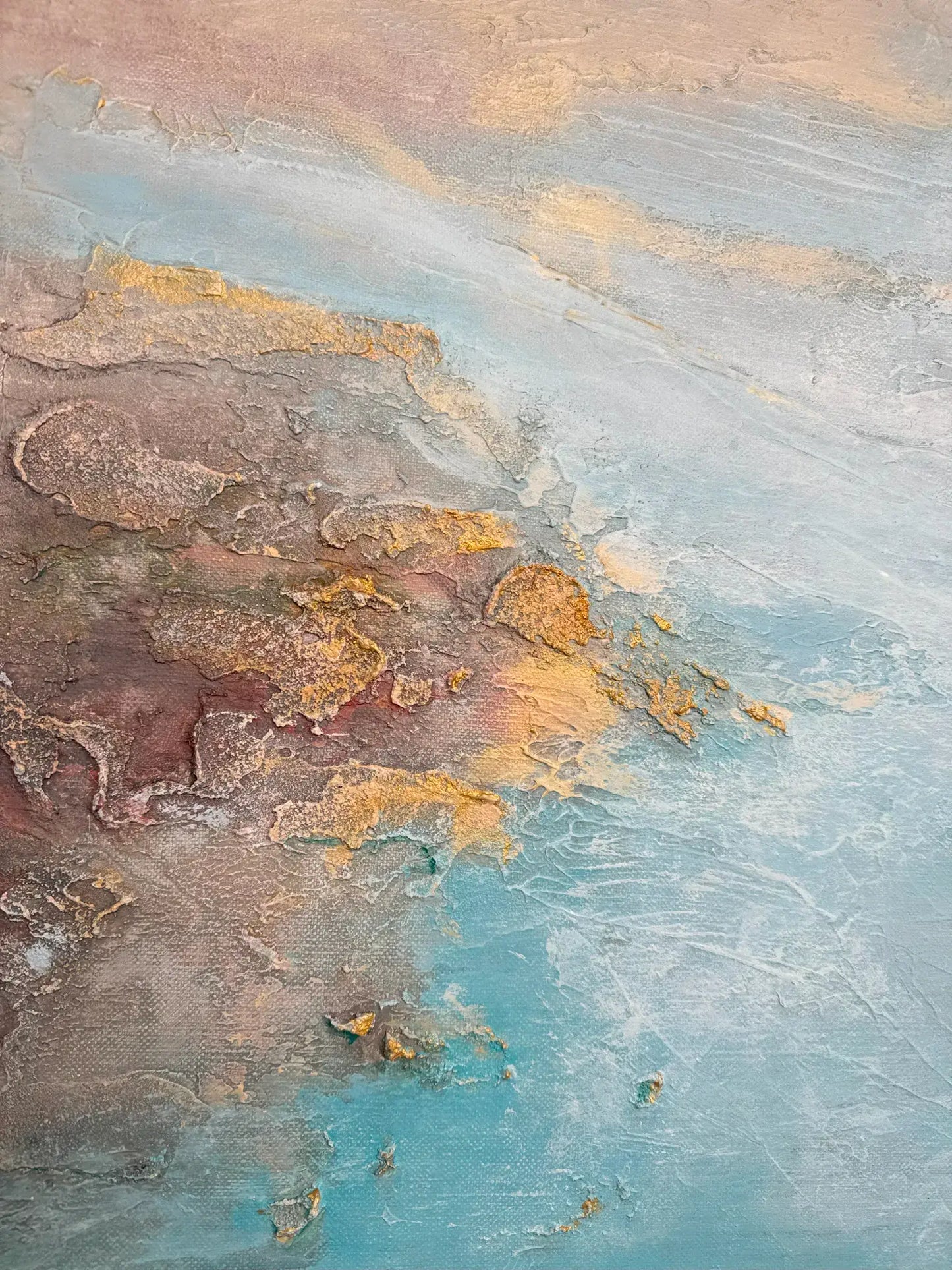 Türkis Morgen 2, 60(B)x60(H)cm