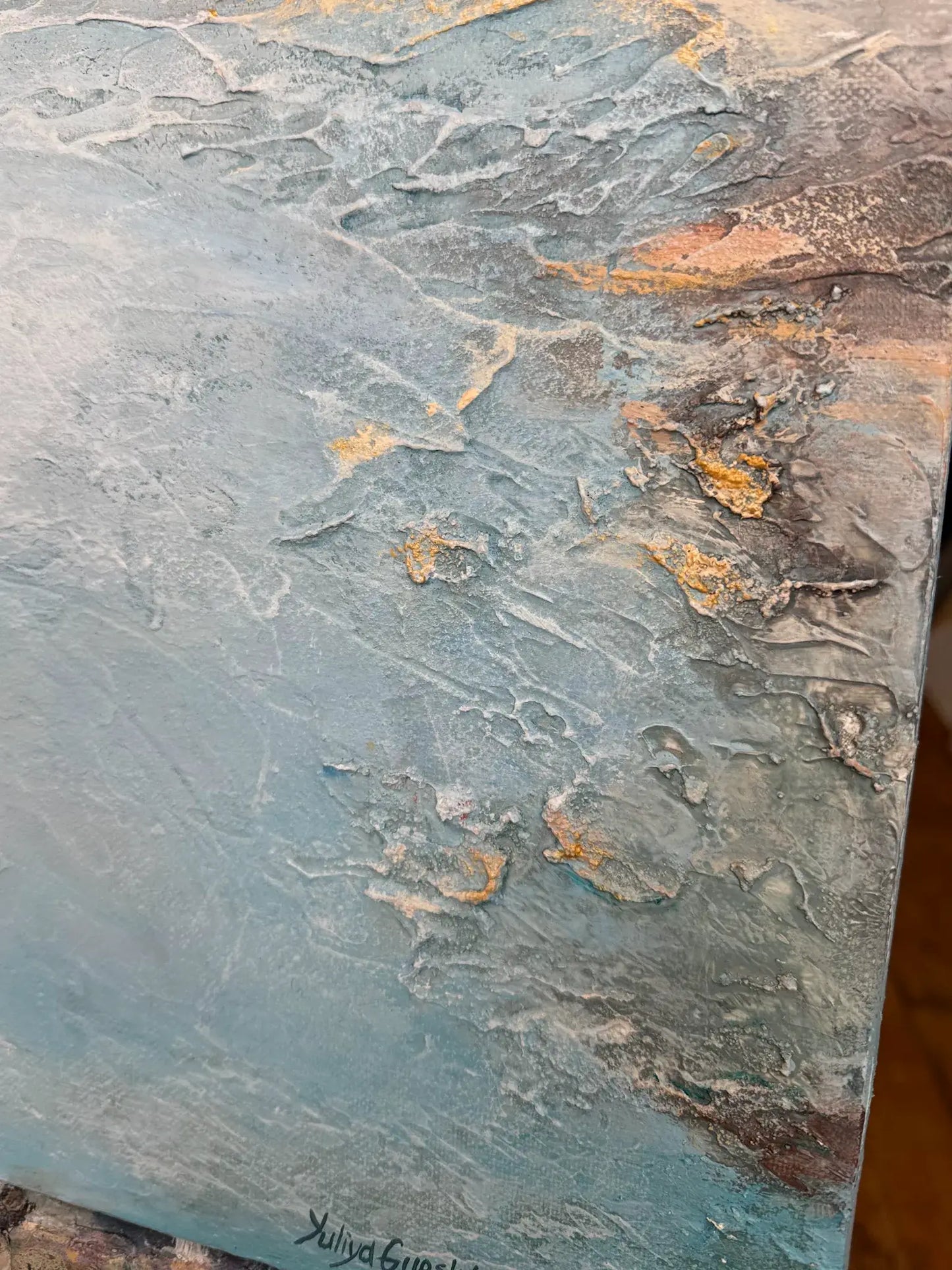 Türkis Morgen 2, 60(B)x60(H)cm