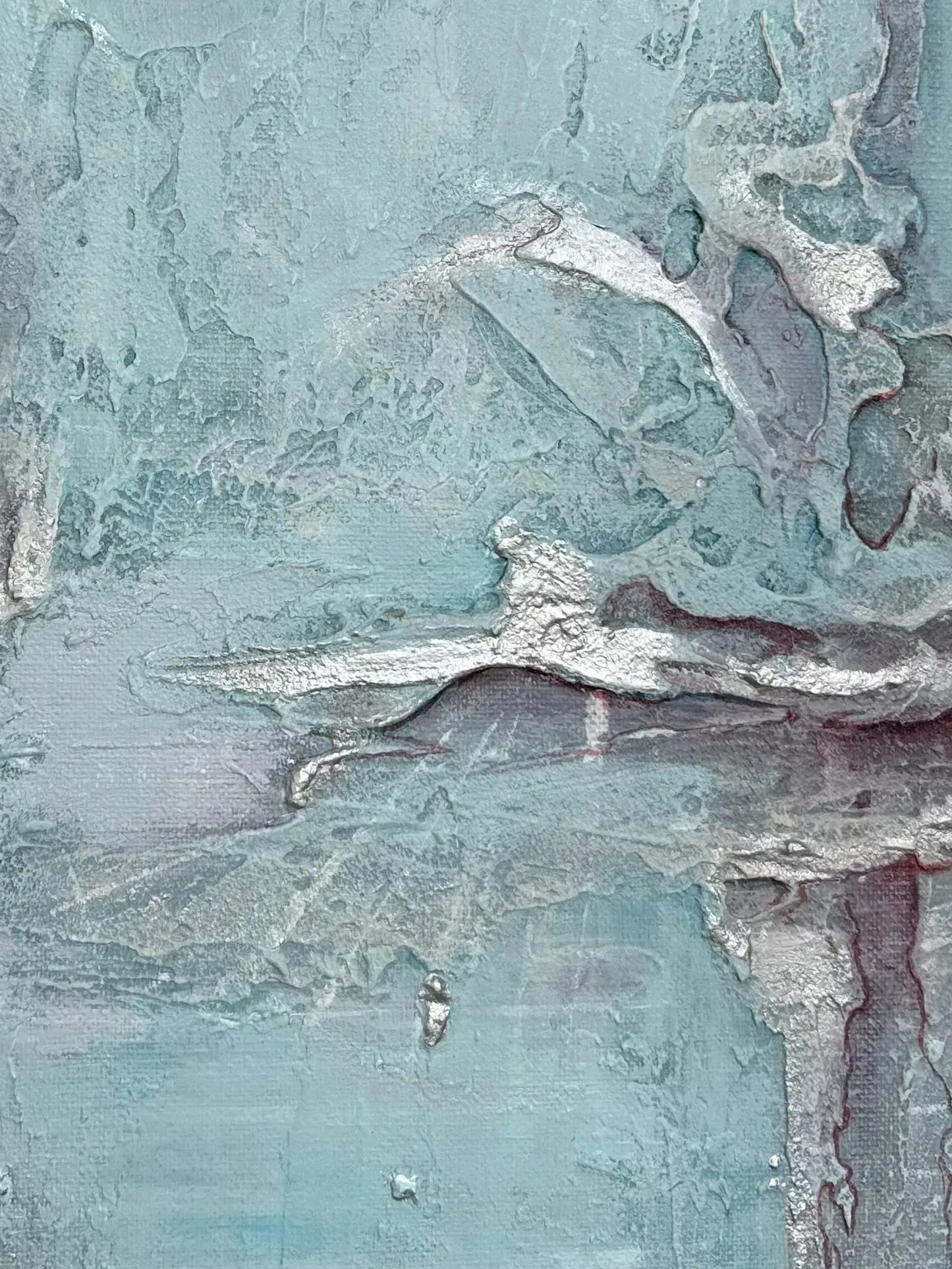 Türkis Morgen 1, 60(B)x60(H)cm